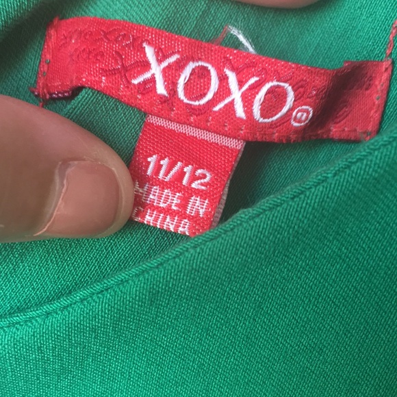 XOXO Juniors' Belted Peplum Dress - Picture 6 of 6